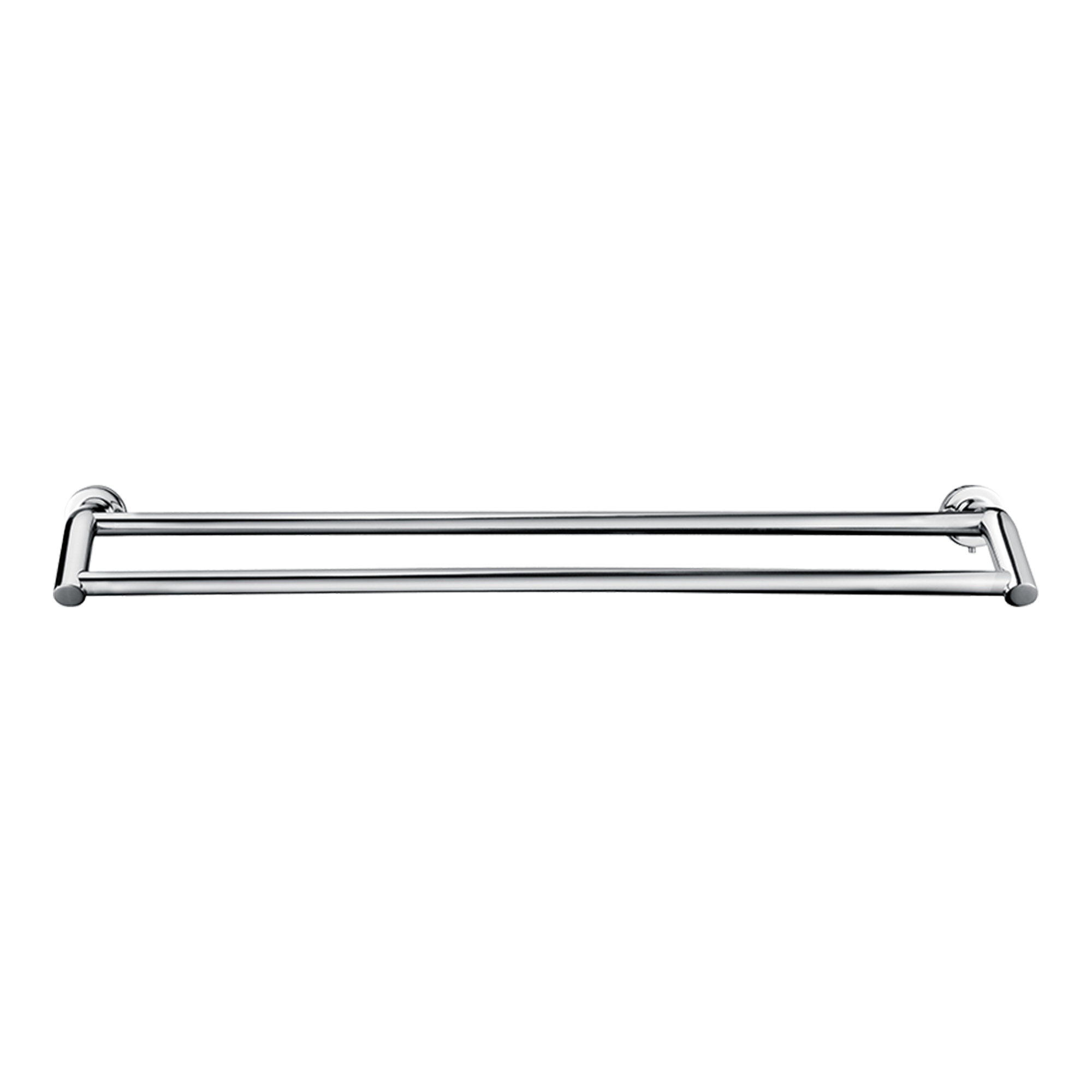 Double Classic Chrome Towel Bar Rail Bathroom
