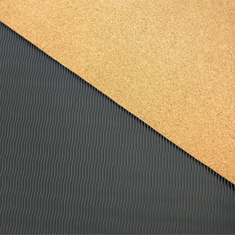 Cork TPE Yoga Mat Sports Exercise Fitness Gym Pilates