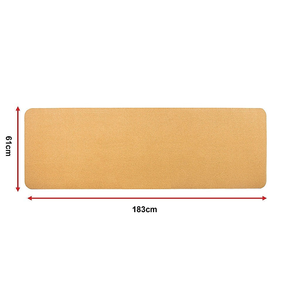 Cork TPE Yoga Mat Sports Exercise Fitness Gym Pilates