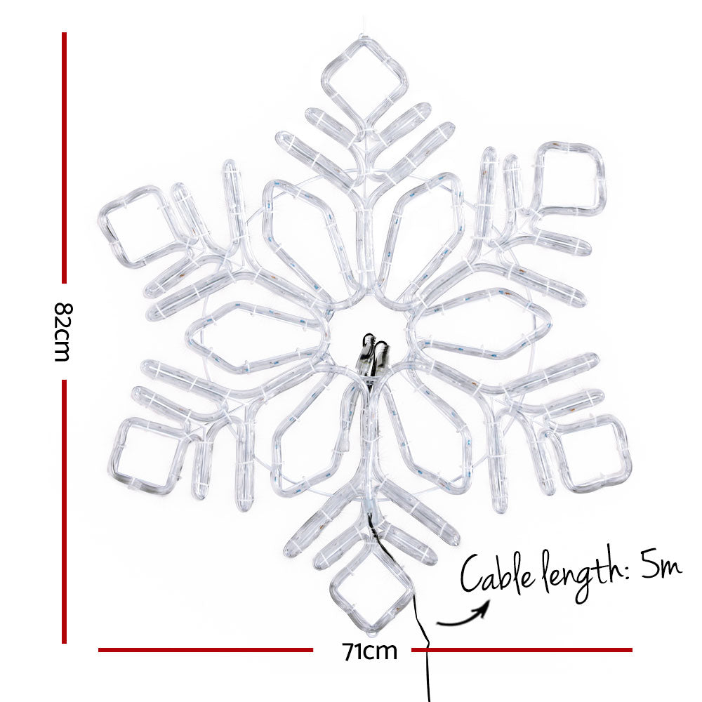 Jingle Jollys Christmas Lights 304 LED 82cm Fairy Light Snow Decorations