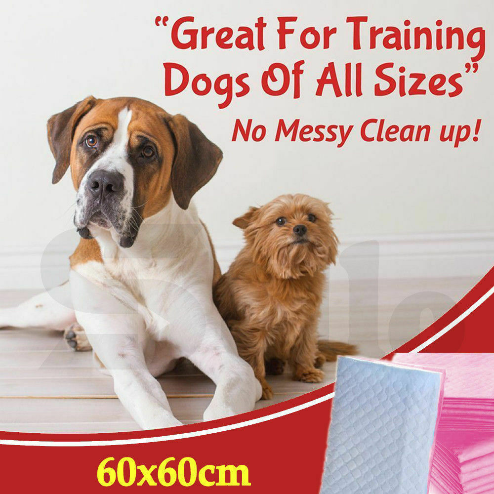 PaWz 400pc 60x60cm Puppy Pet Dog Indoor Cat Toilet Training Pads Absorbent Pink