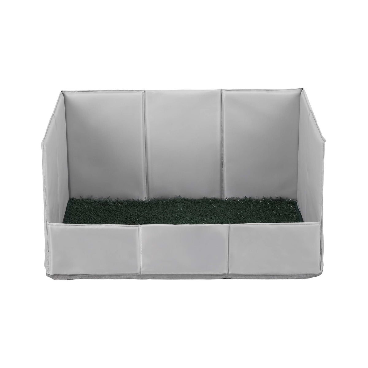 Prime Turf Foldable Dog Grass Potty Pad High Wall Tray for Apartment Balcony RV travel