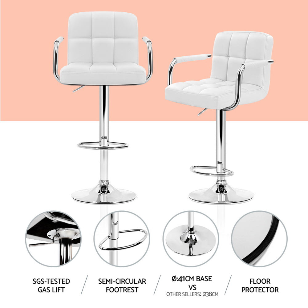 Artiss Bar Table and Stools Set Dining Desk Kitchen Chairs Cafe Pub