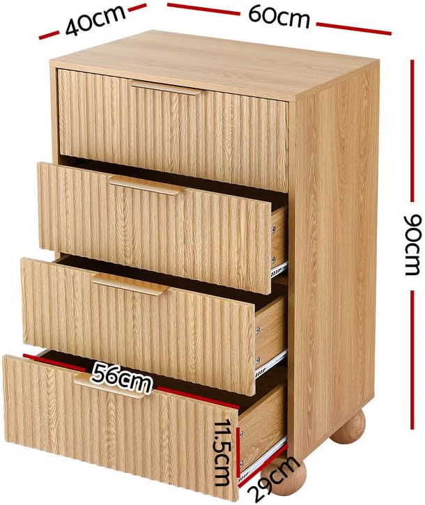 Artiss Queen Bed Frame and 2 Chest of Drawers Set, Boucle Upholstery Platform Bed