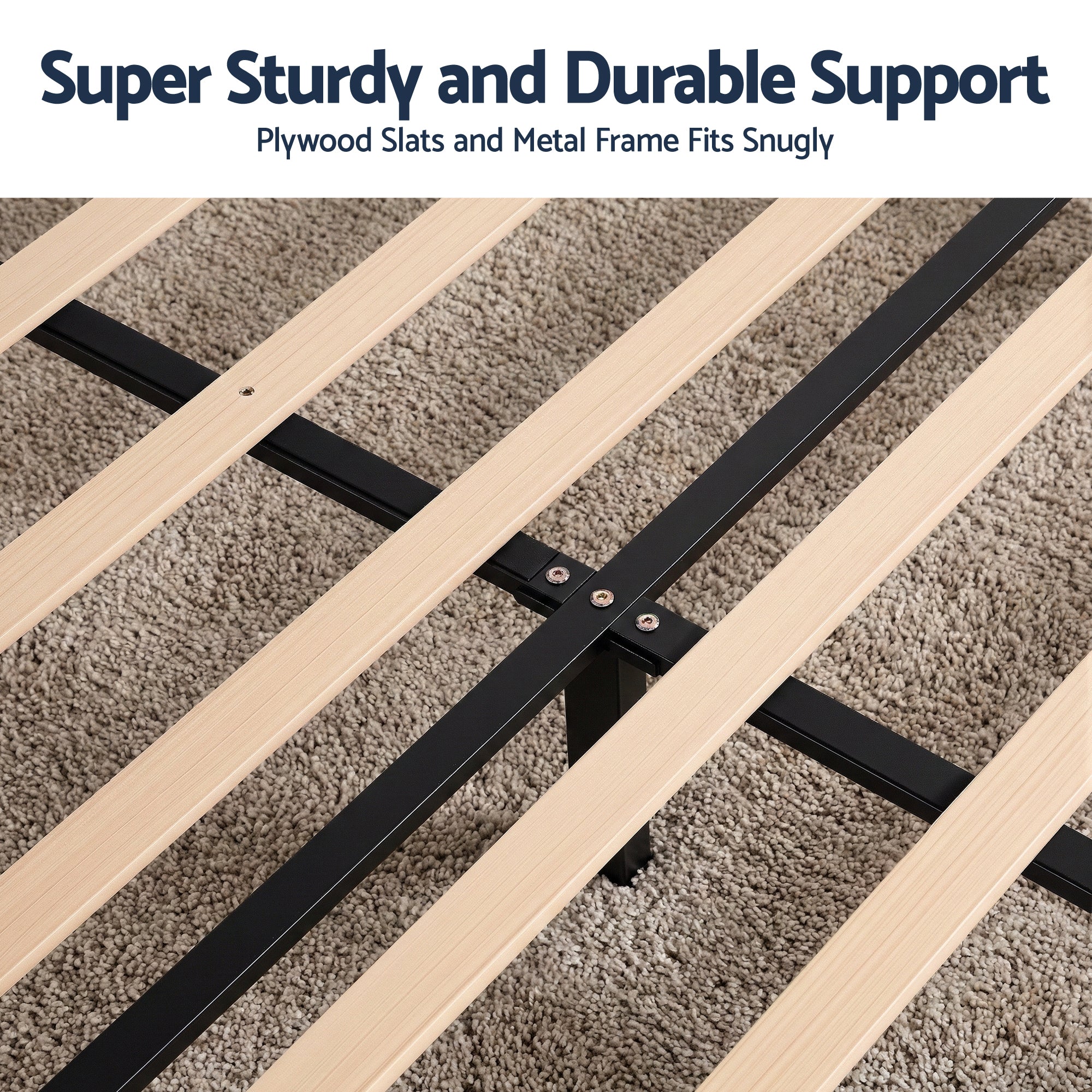 Artiss Queen Bed Frame Upholstered Platform Base with Geometric Headboard Charcoal Grey Linen Wood Slats for Modern Bedroom Furniture Home Decor