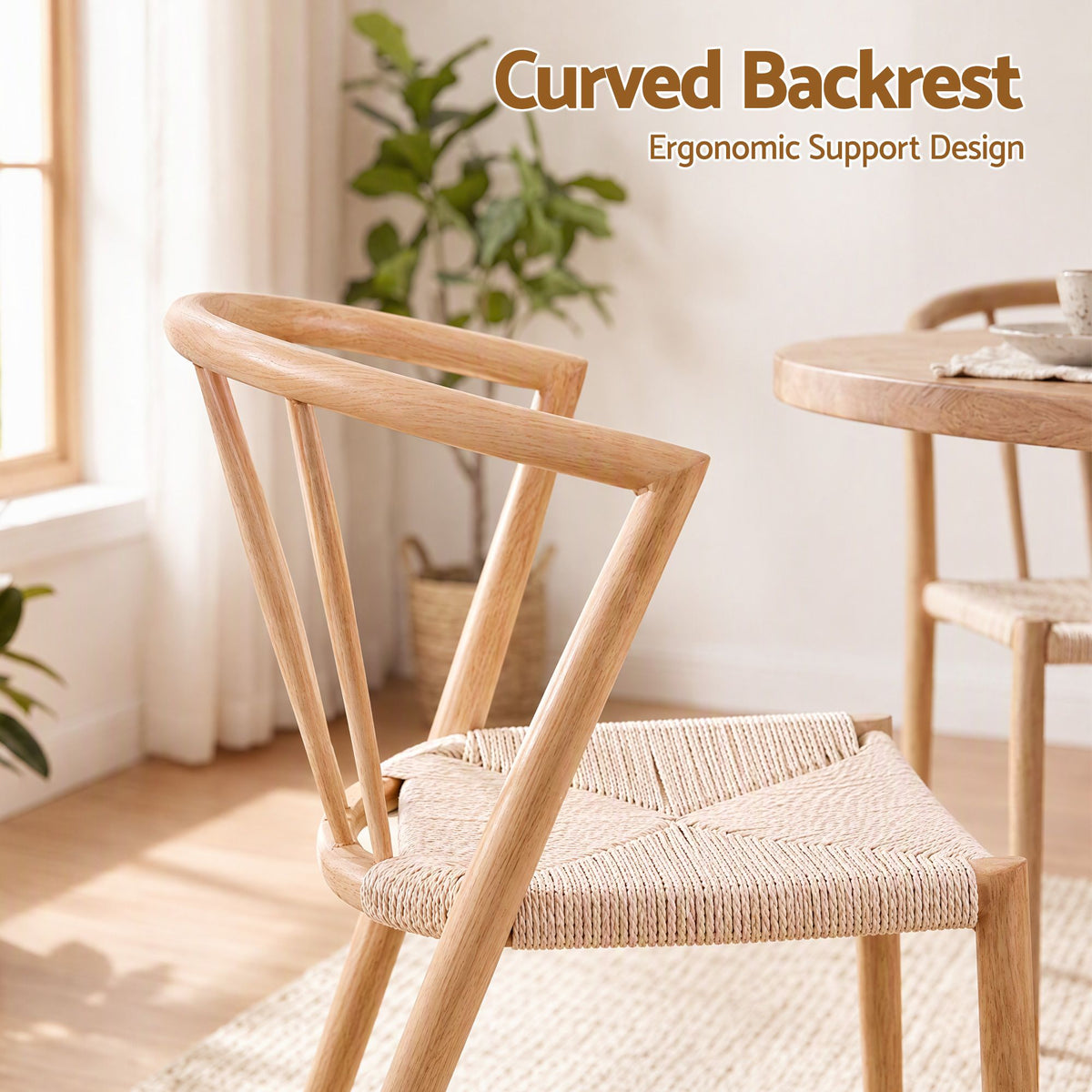 Artiss Dining Chairs Set of 4, Leisure Accent Chair for Living Room & Balcony Spindle Back