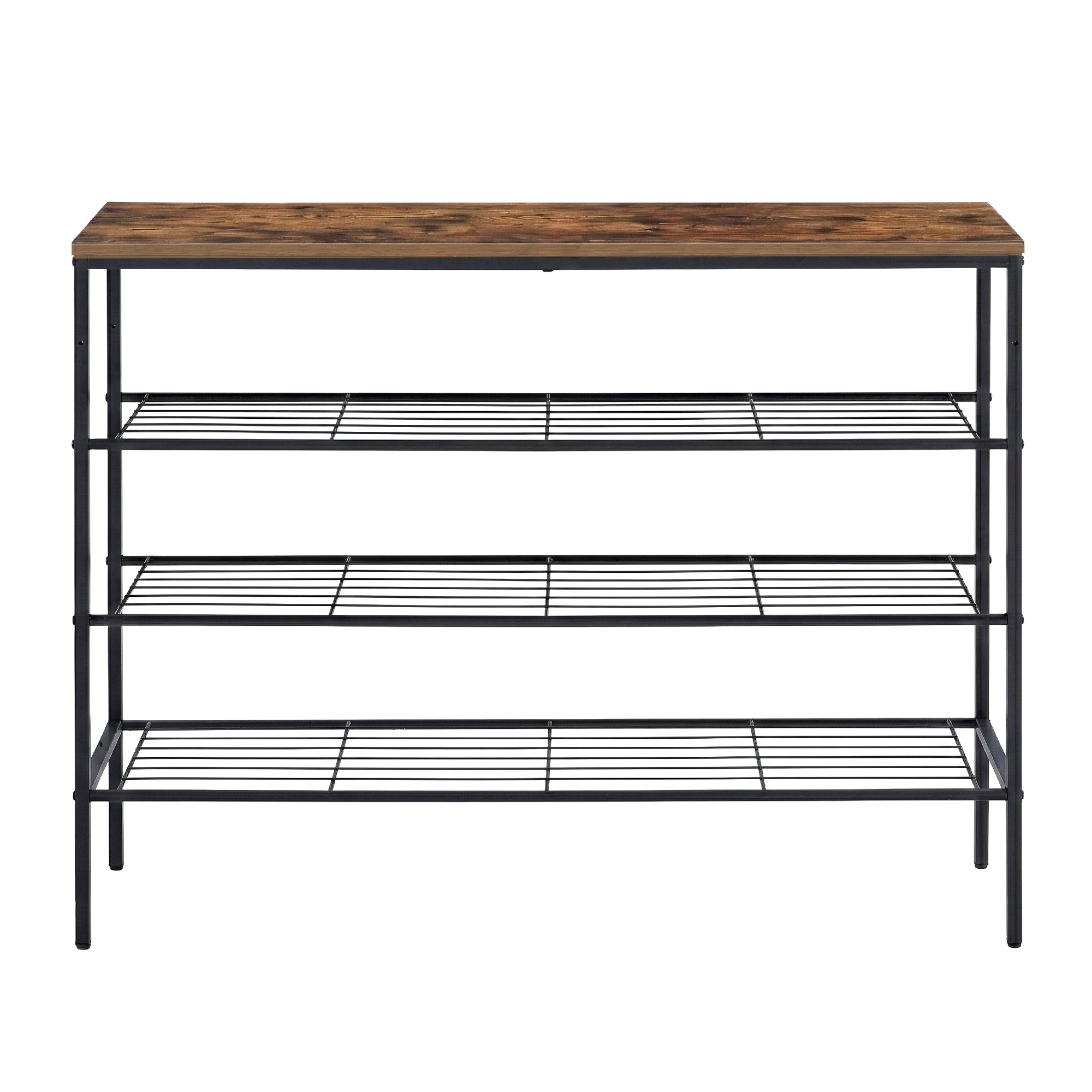 Artiss Shoe Rack 4 tier Storage Organiser Walnut