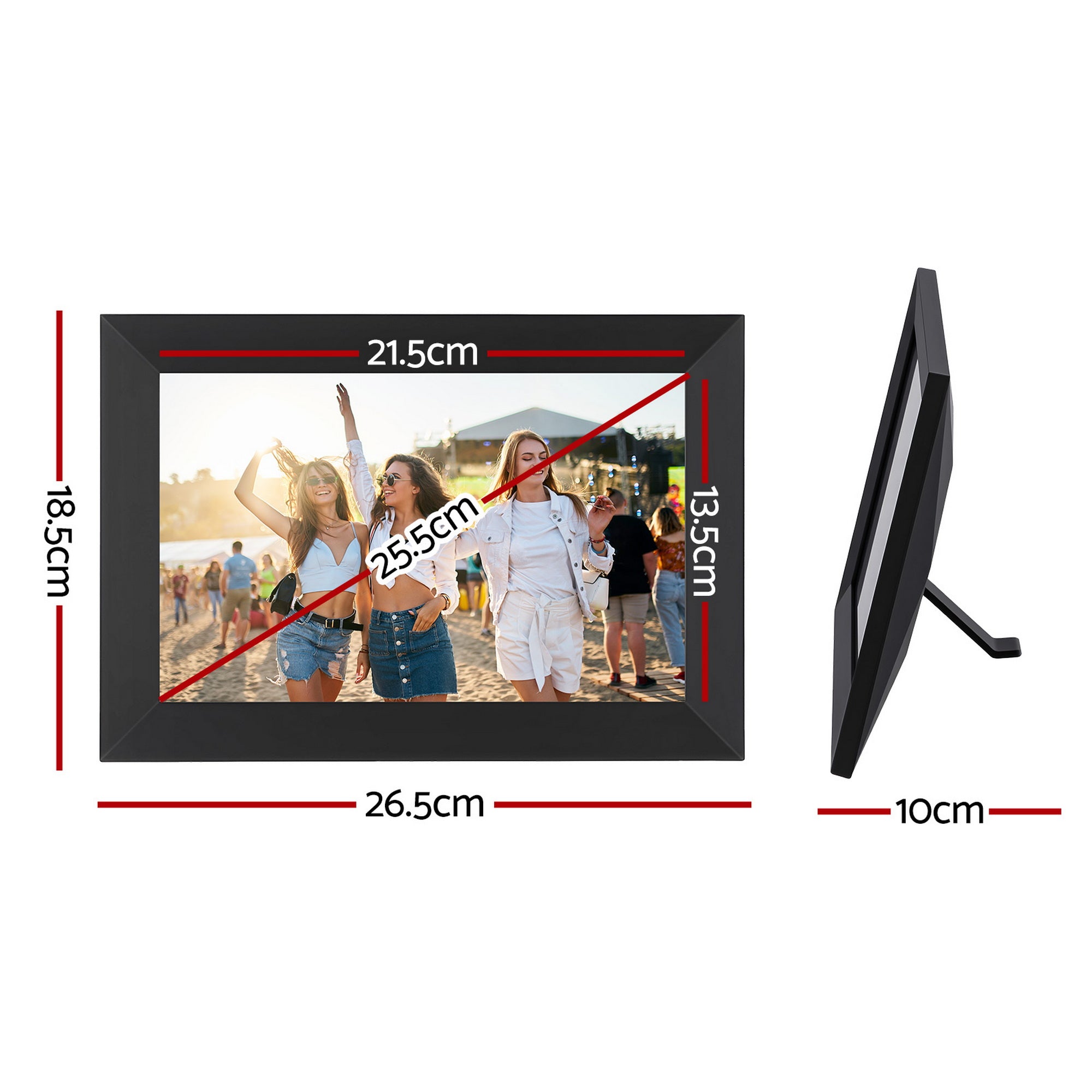 Artiss Digital Photo Frame 10.1 Inch WIFI Touch-Screen Picture Video Player 32G