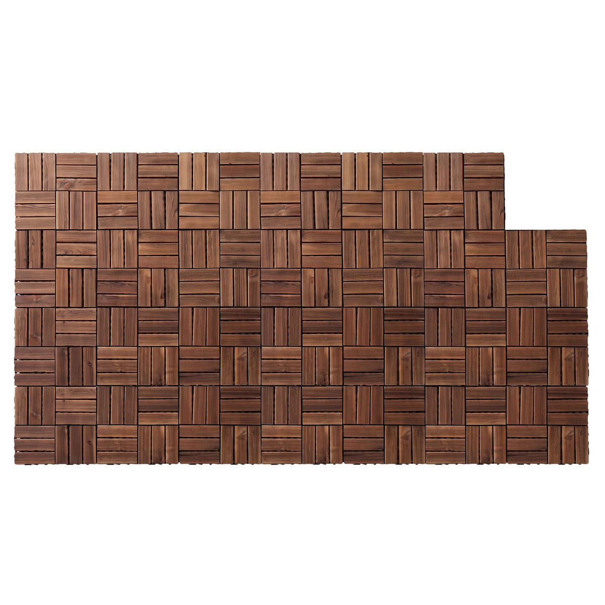 Gardeon 27PCS Wood Deck Tiles 30x30cm Interlocking Floor Tiles Pine Brown