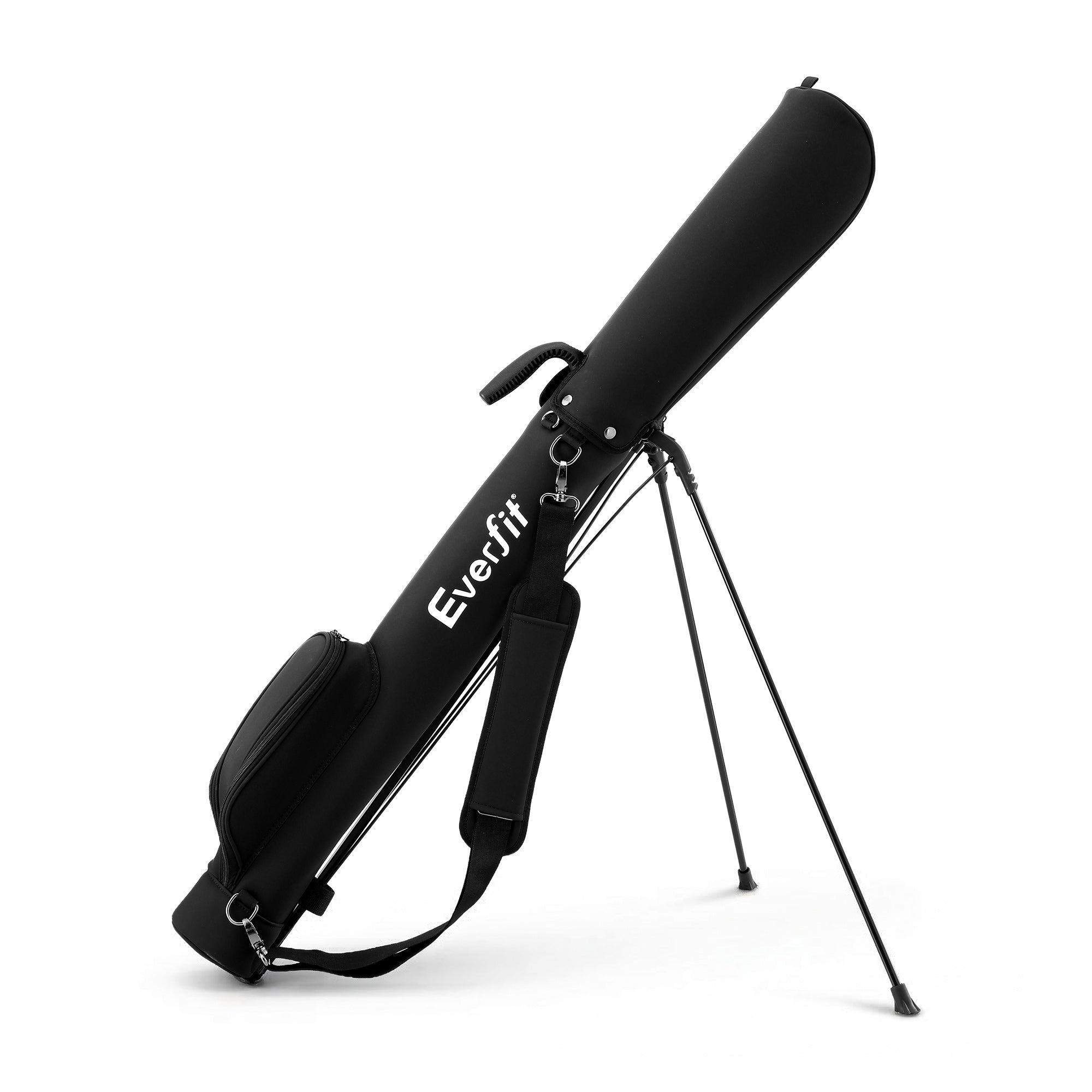 Everfit Golf Stand Bag Lightweight Sunday Pitch And Putt Bag Black