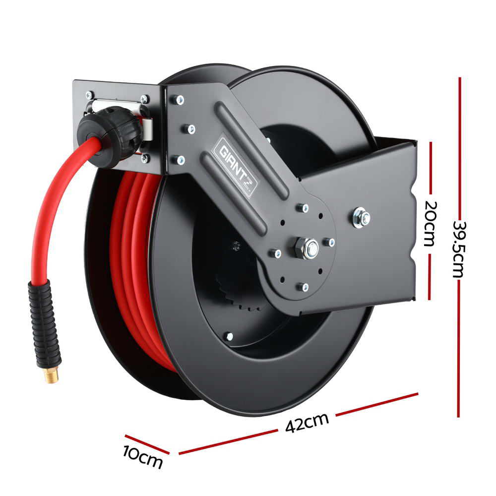 Giantz Air Hose Reel 3/8 IN x 15m Retractable Air Hose 300PSI