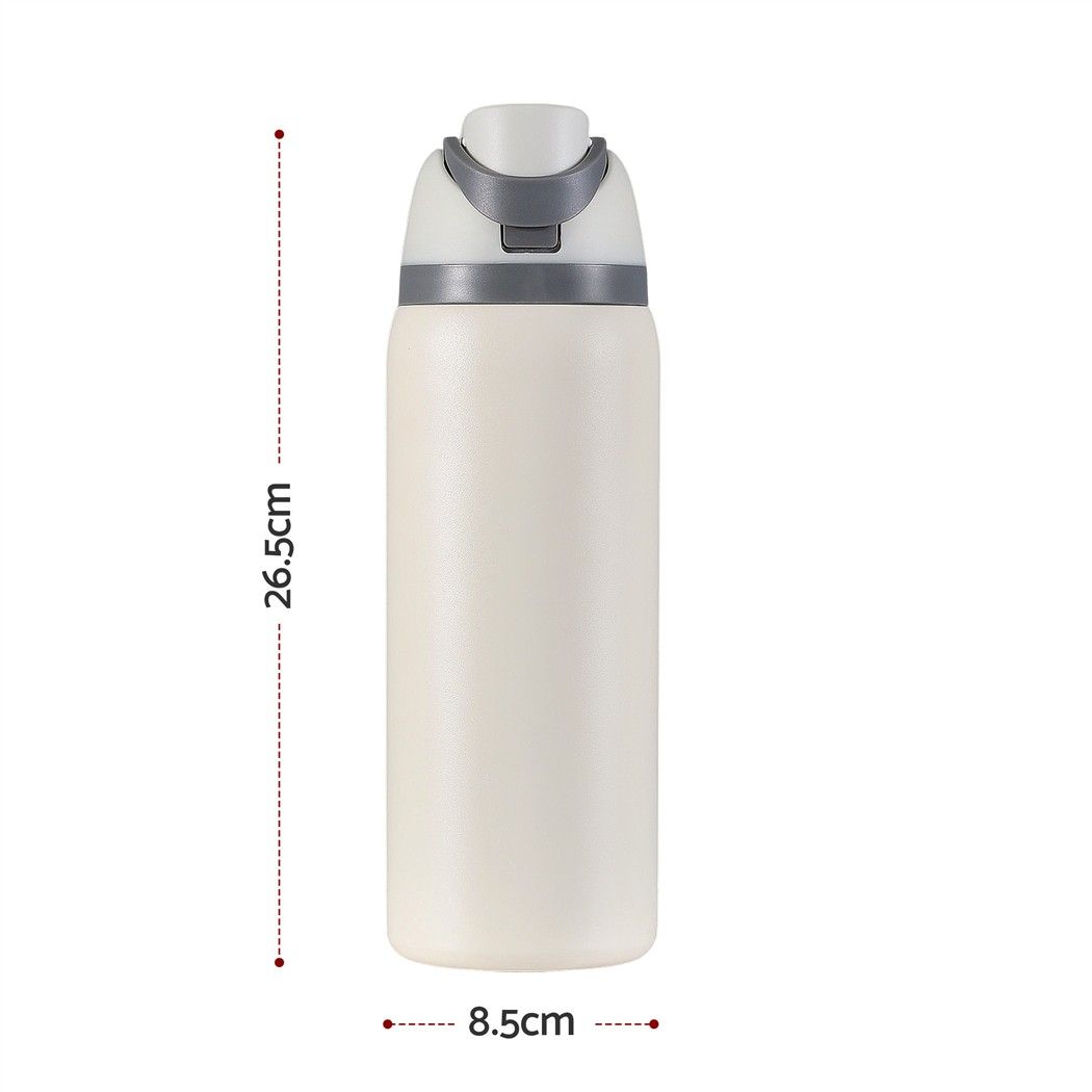 Everfit 950ML Insulated Water Bottle with Straw Stainless Steel Drink Bottle