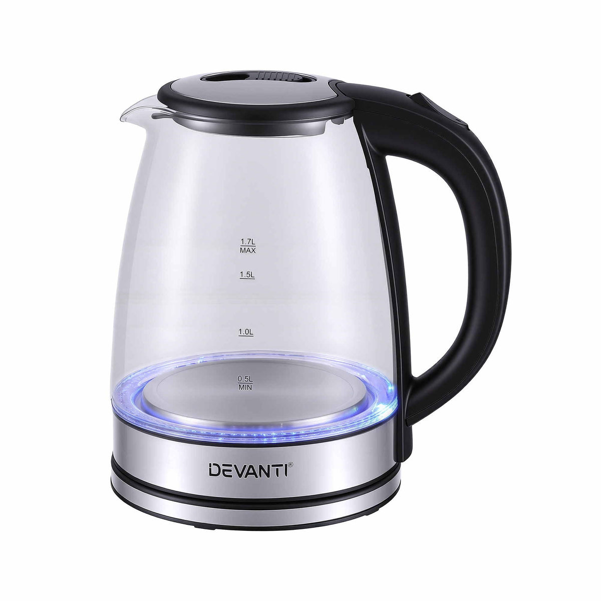 Devanti 1.7L Glass Electric Kettle