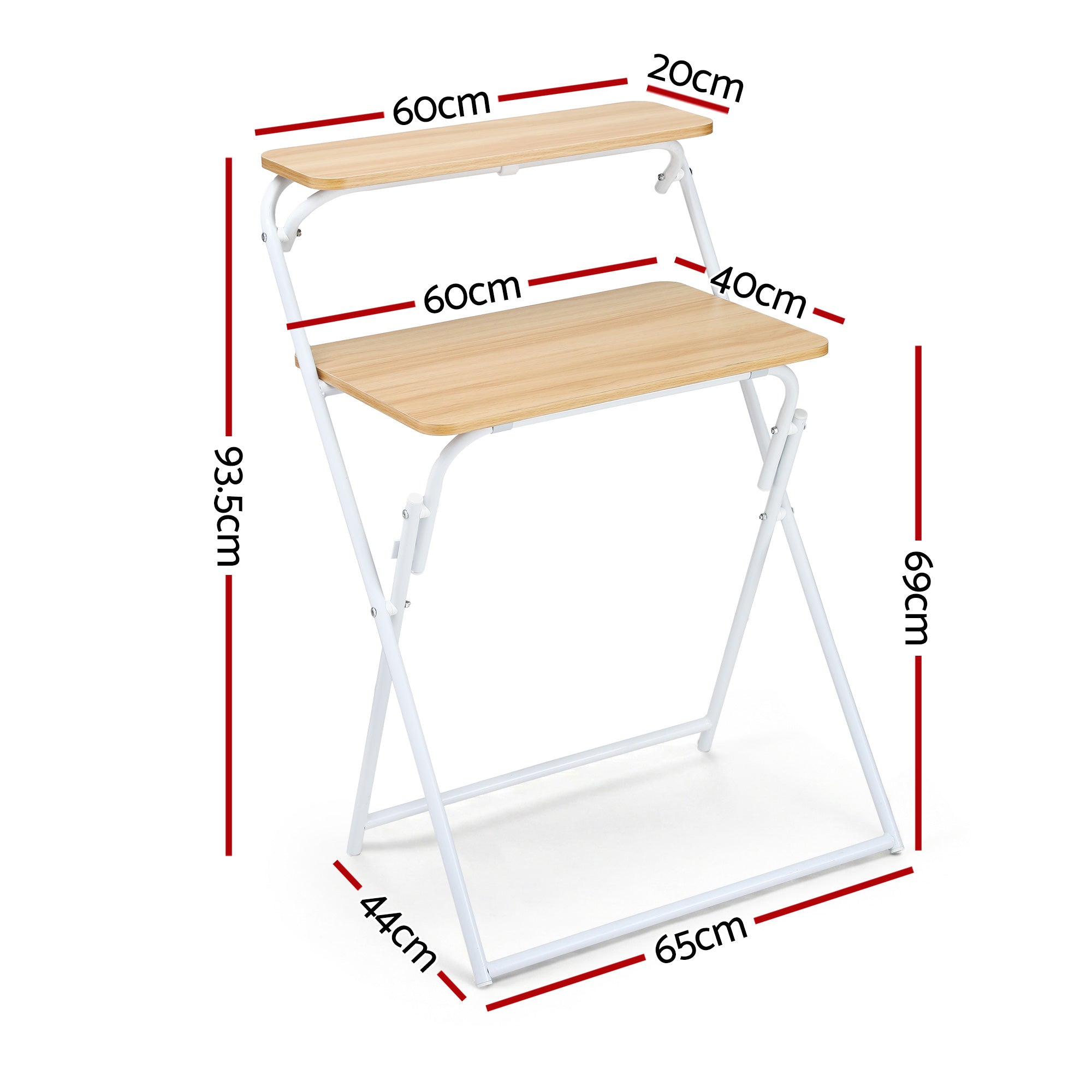 Artiss Laptop Desk Foldable Study Desk Home Office Oak