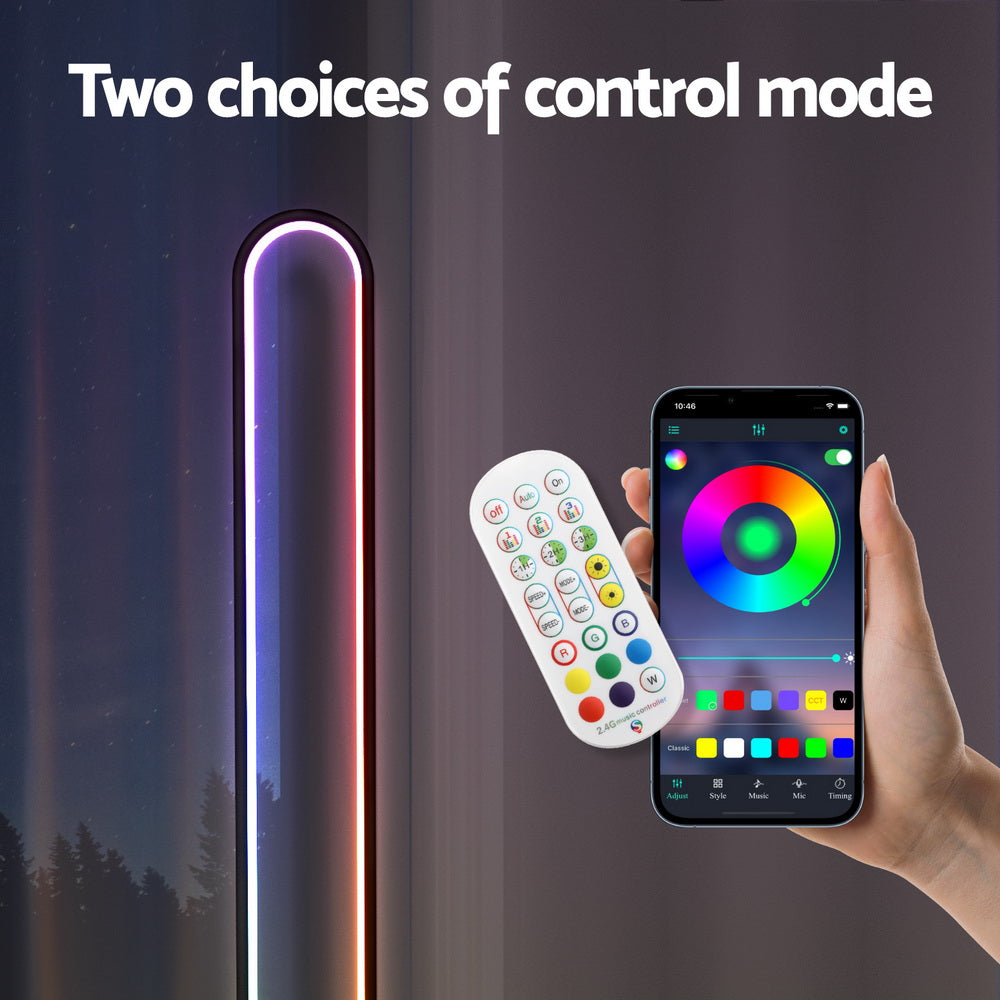 Artiss RGB LED Floor Lamp Colour Light Stand Corner Mordern Living Room 118CM