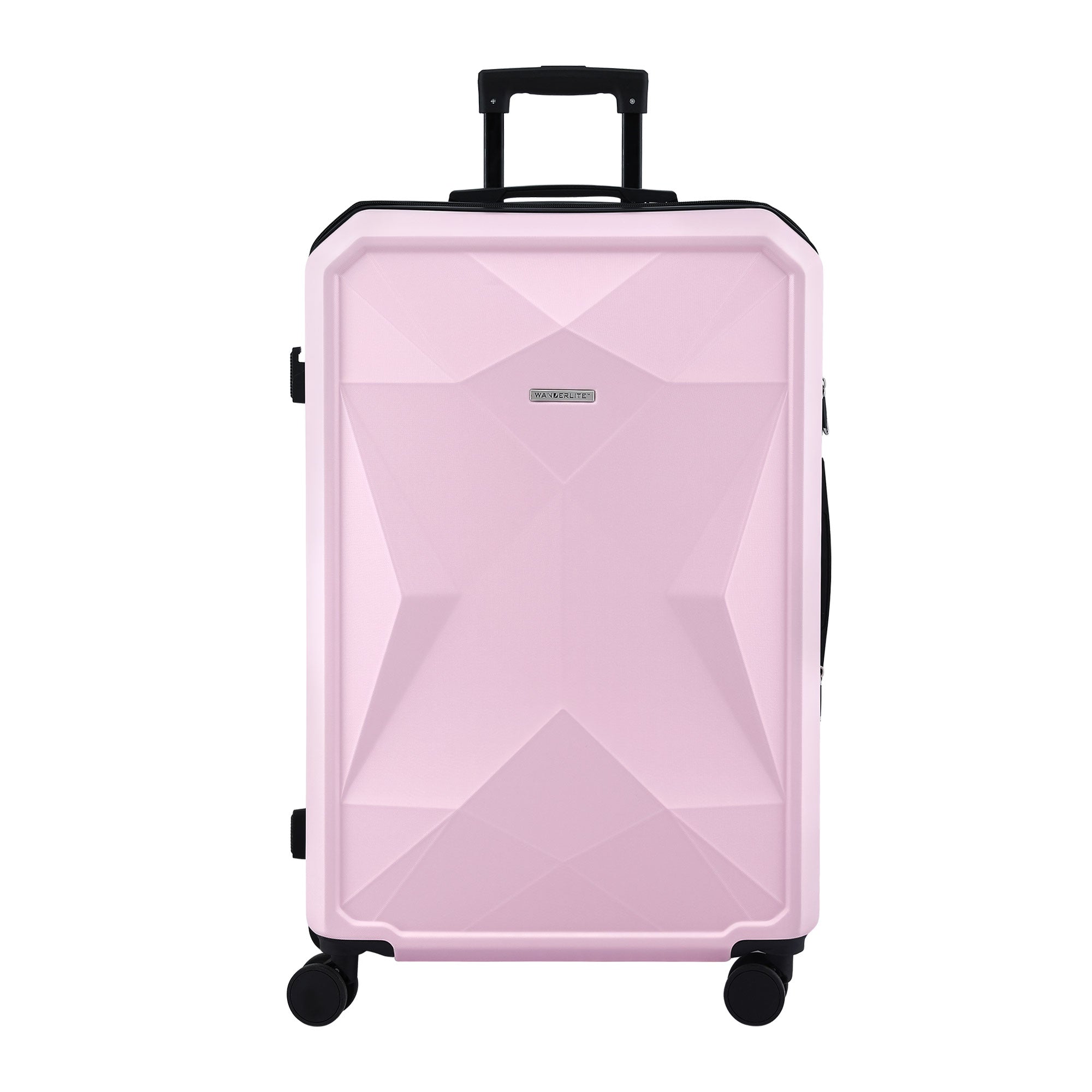 Wanderlite 28" Luggage Suitcase Trolley Travel Lightweight TSA Hardshell Pink