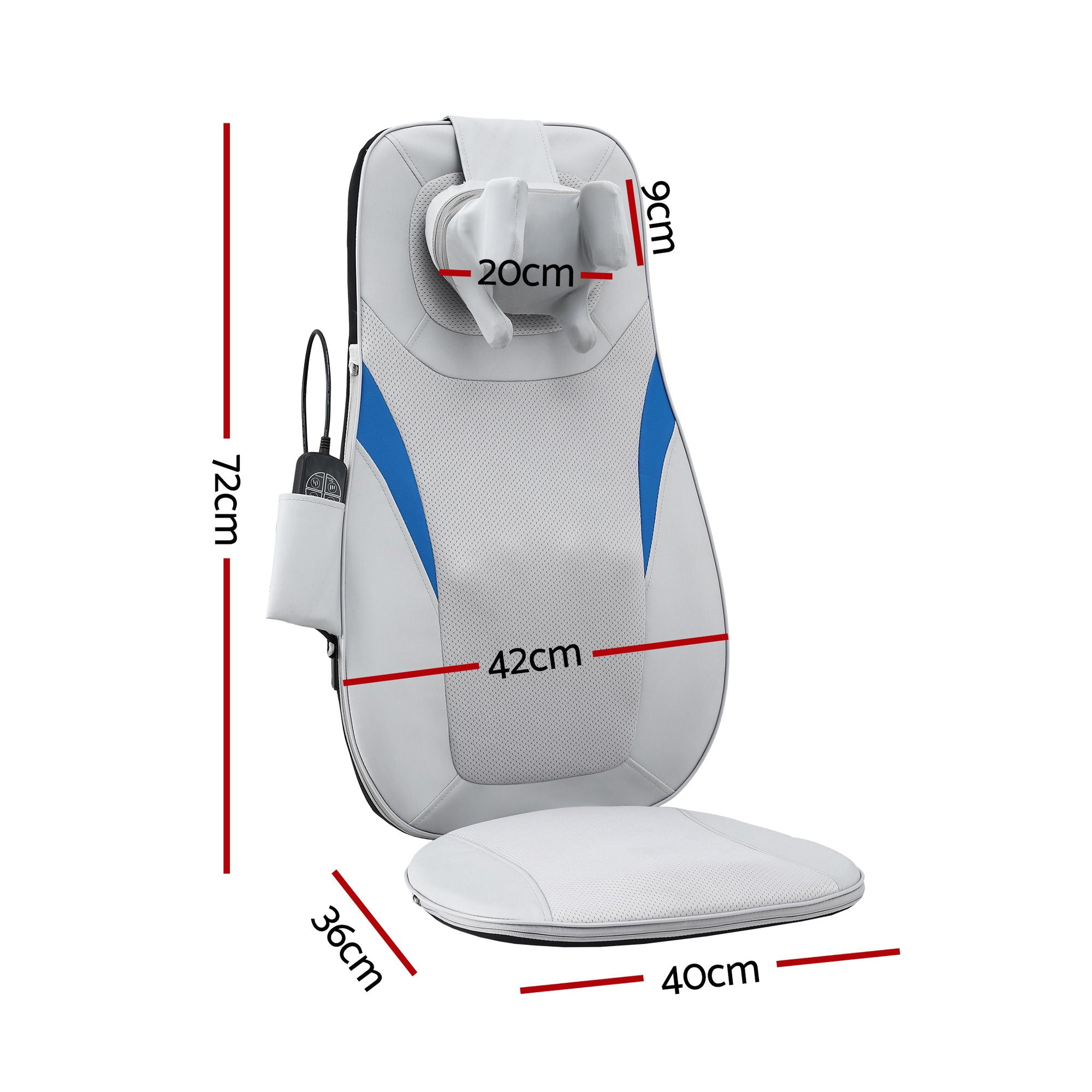 Livemor Full Back Massage Cushion 3D Kneading Heating Massage Seats