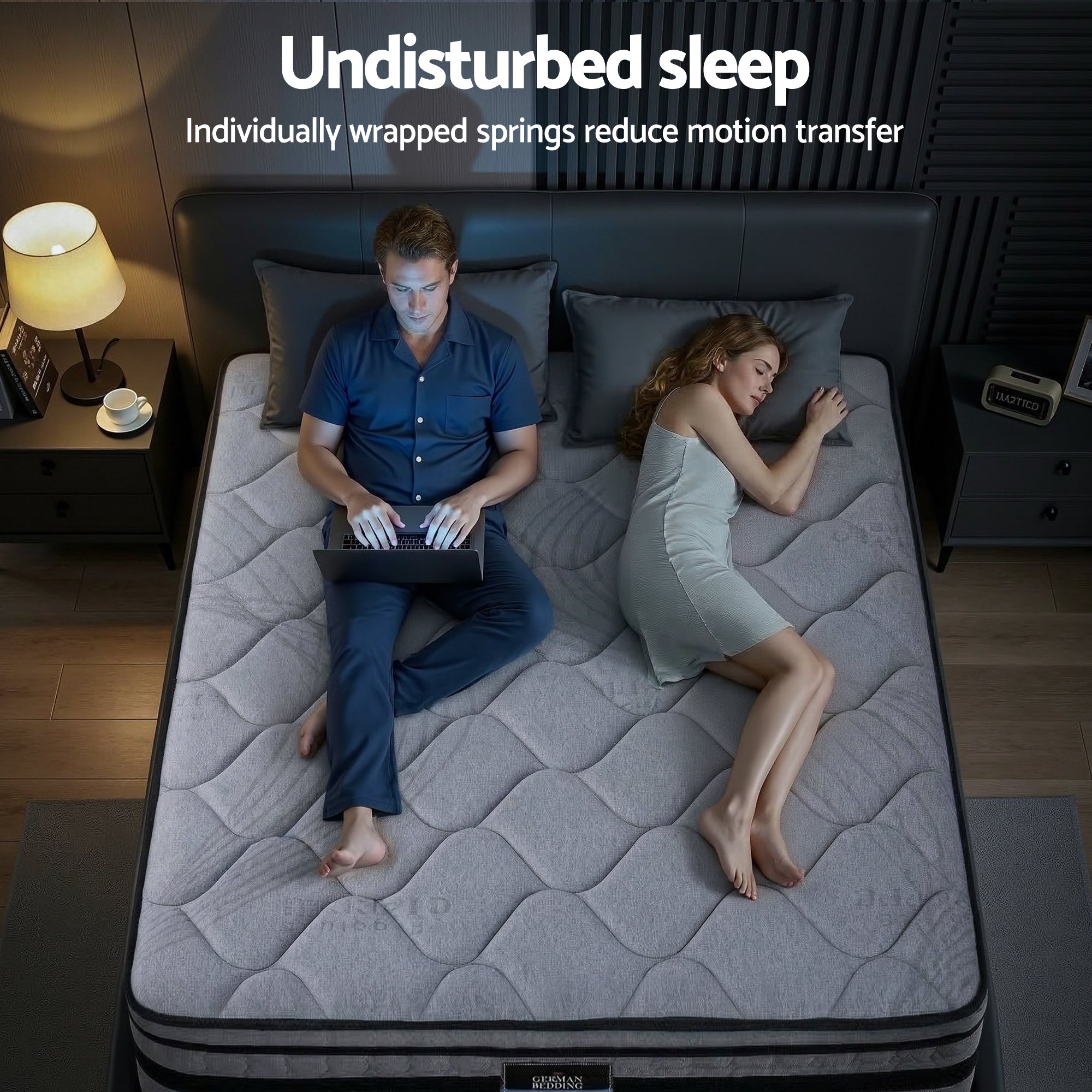 Giselle Bedding 34cm King Mattress Hybrid, Pocket Spring Bed Mattress