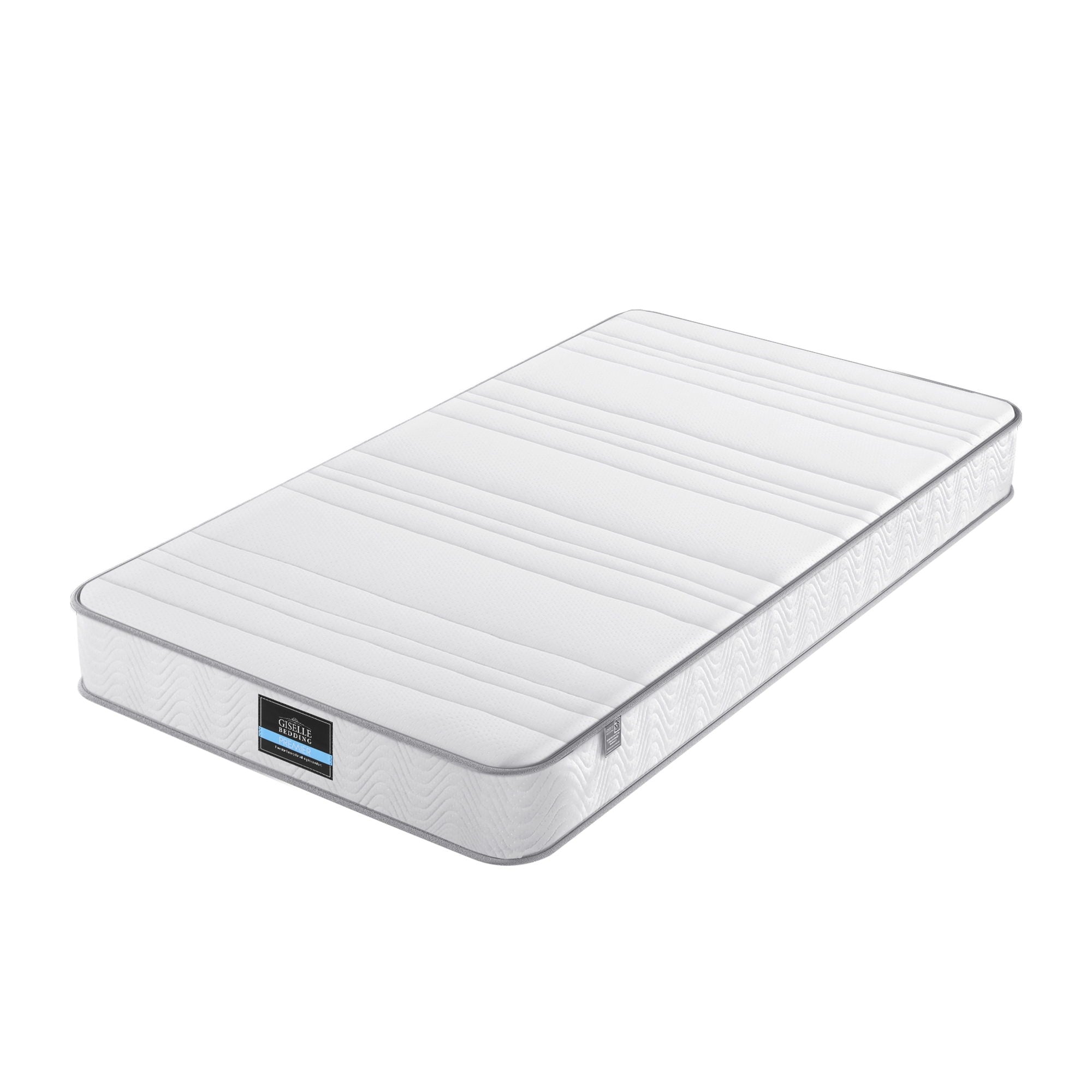 Giselle King Single Mattress 20cm with Reinforced Edge Support Egg-Crate Foam