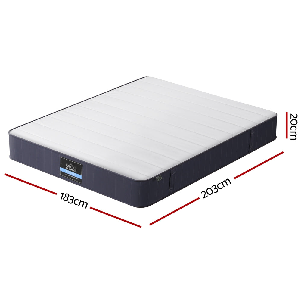 20cm Giselle Mattress King Bed Pocket Spring Mattresses
