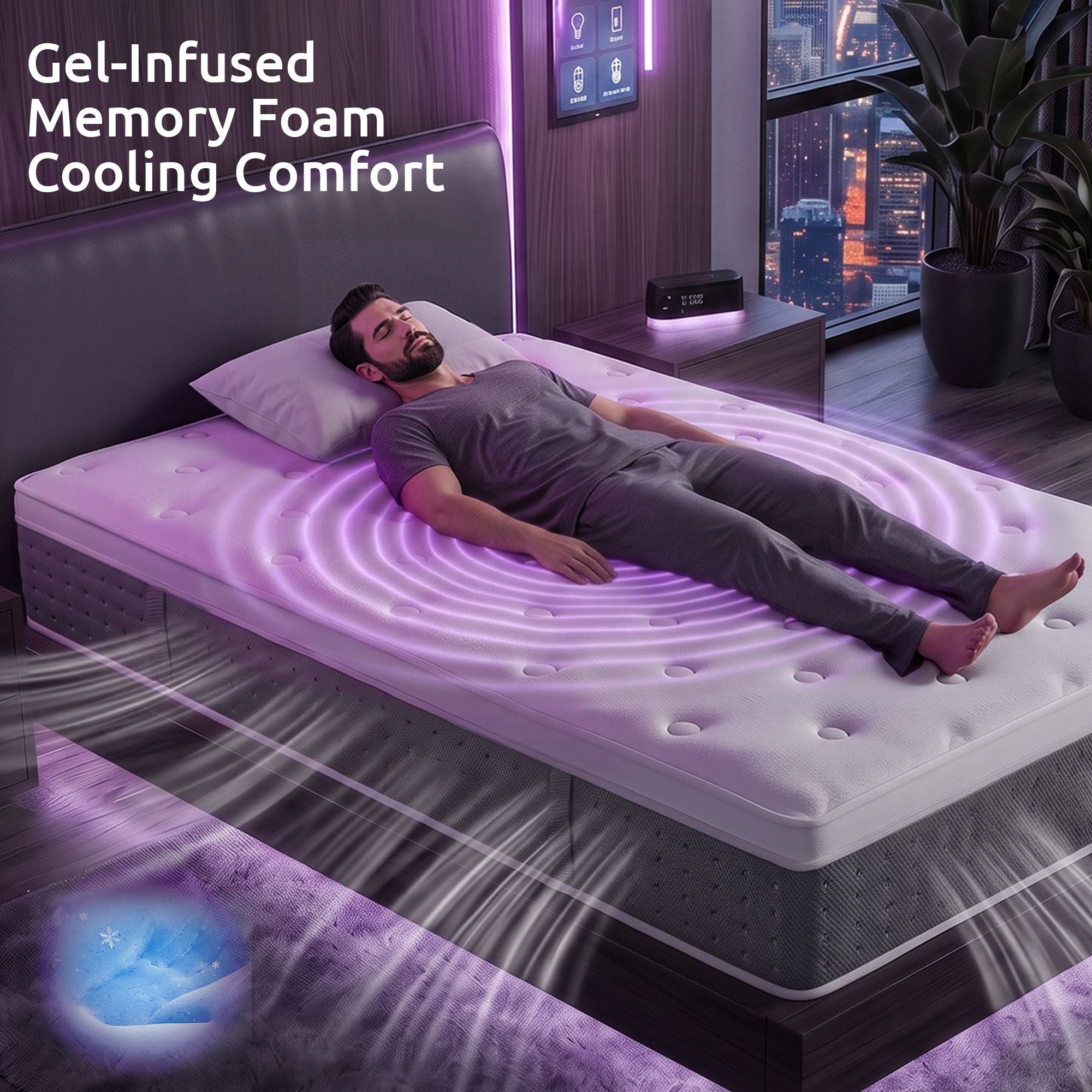 Levitex Single Mattress Lumbar Support 5-Zone Individual Pocket Spring 30CM