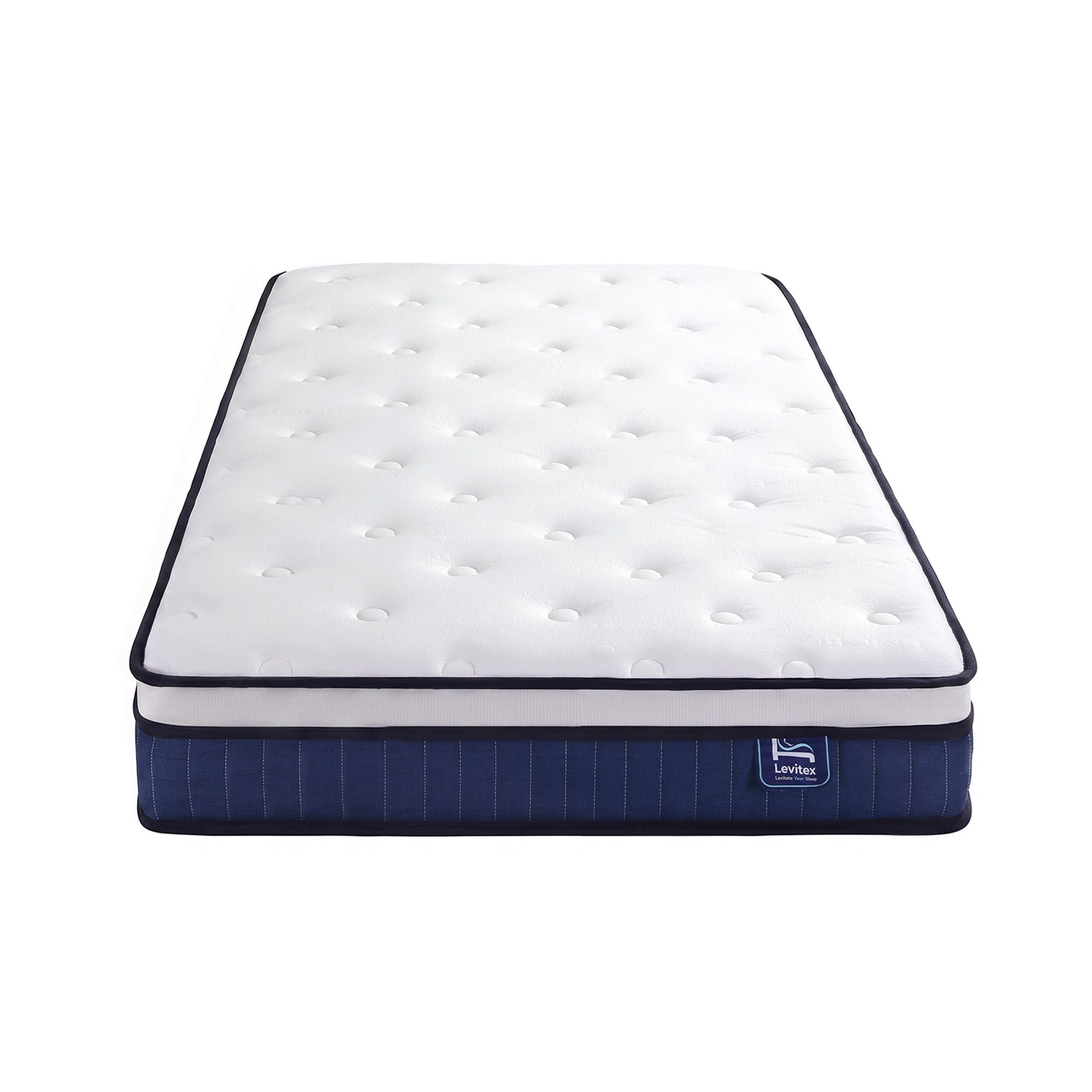 Levitex King Single Mattress 23CM With Pocket Spring & Cooling Gel Foam, Medium-Firm Full-Body Support, Mattresses In A Box