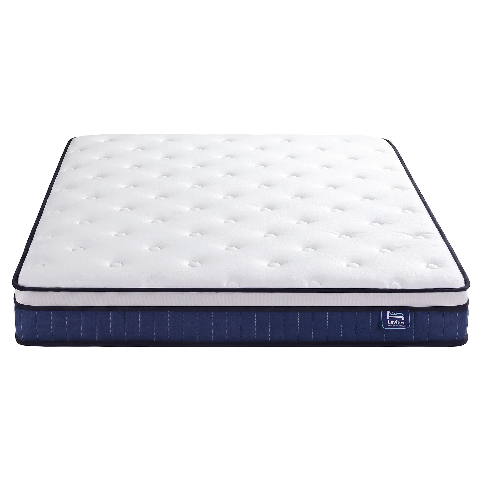 Levitex Queen Mattress 23CM With Pocket Spring & Cooling Gel Foam, Medium-Firm Full-Body Support, Mattresses In A Box