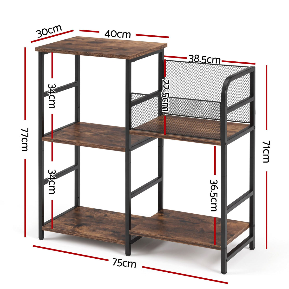 Artiss Record Player Stand with Vinyl Record Storage Turntable Stand