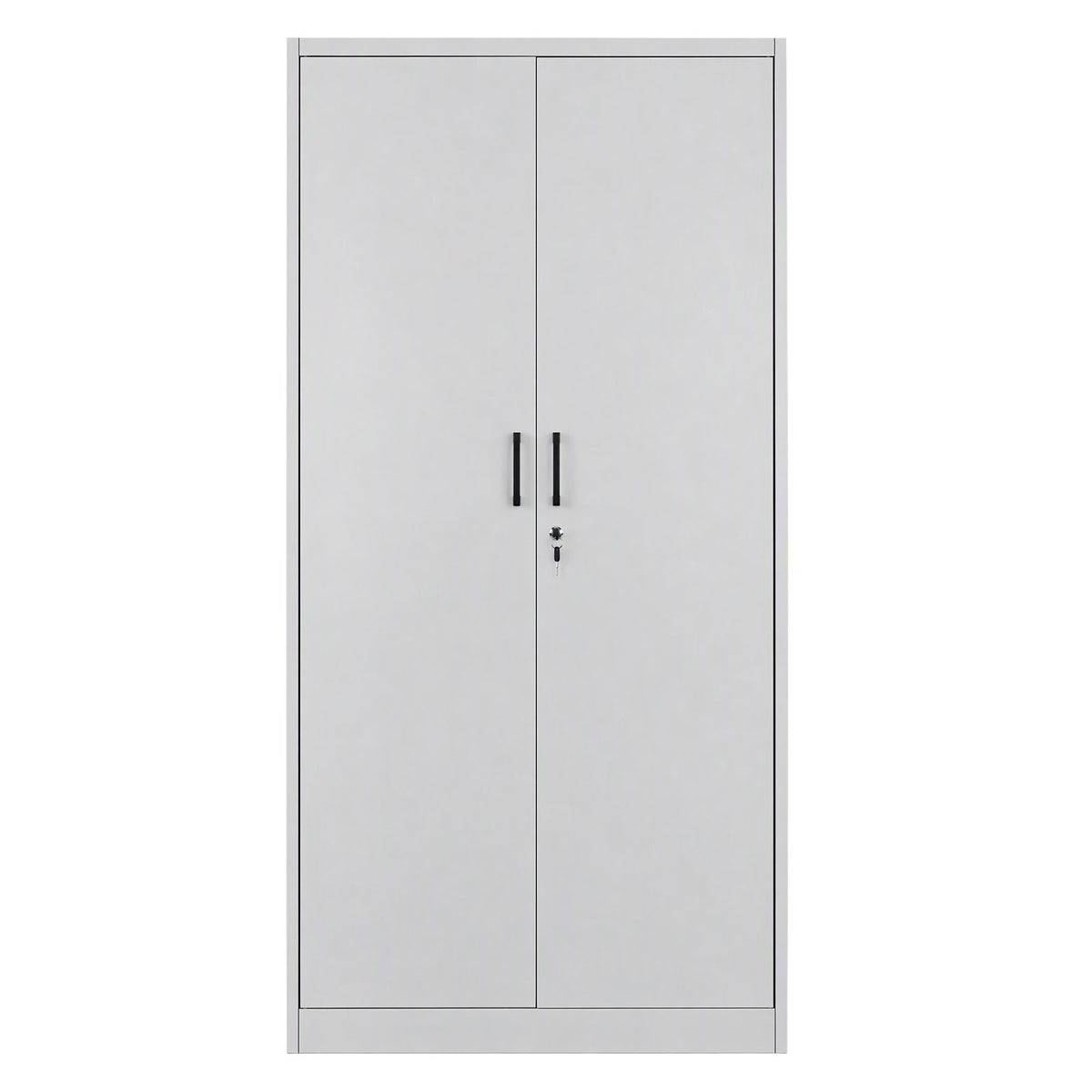 Artiss 185cm Metal Filing Cabinet Locker File Storage Cupboard Office Light grey