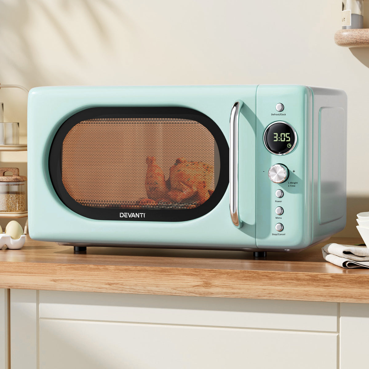 Devanti 20L Microwave Oven 700W Green