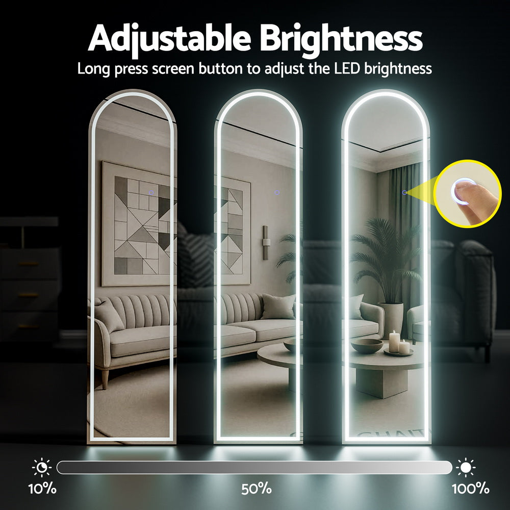 Embellir LED Full Length Mirror Floor Dressing Mirror 160cm