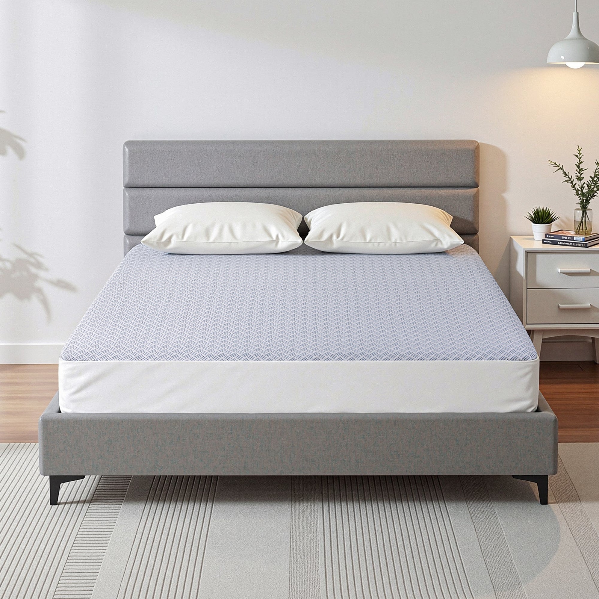 Giselle Cooling Mattress Protector Waterproof Deep Pocket Fitted Cover Double