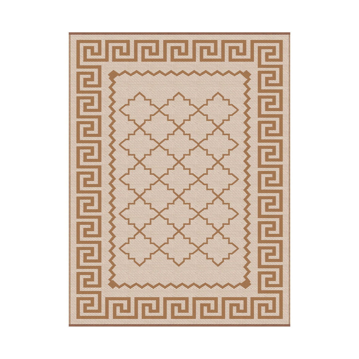 Gardeon Outdoor Rugs 274x366cm Large Carpet Reversible PP Dual-Sided Area Mat Patio Rug Khaki