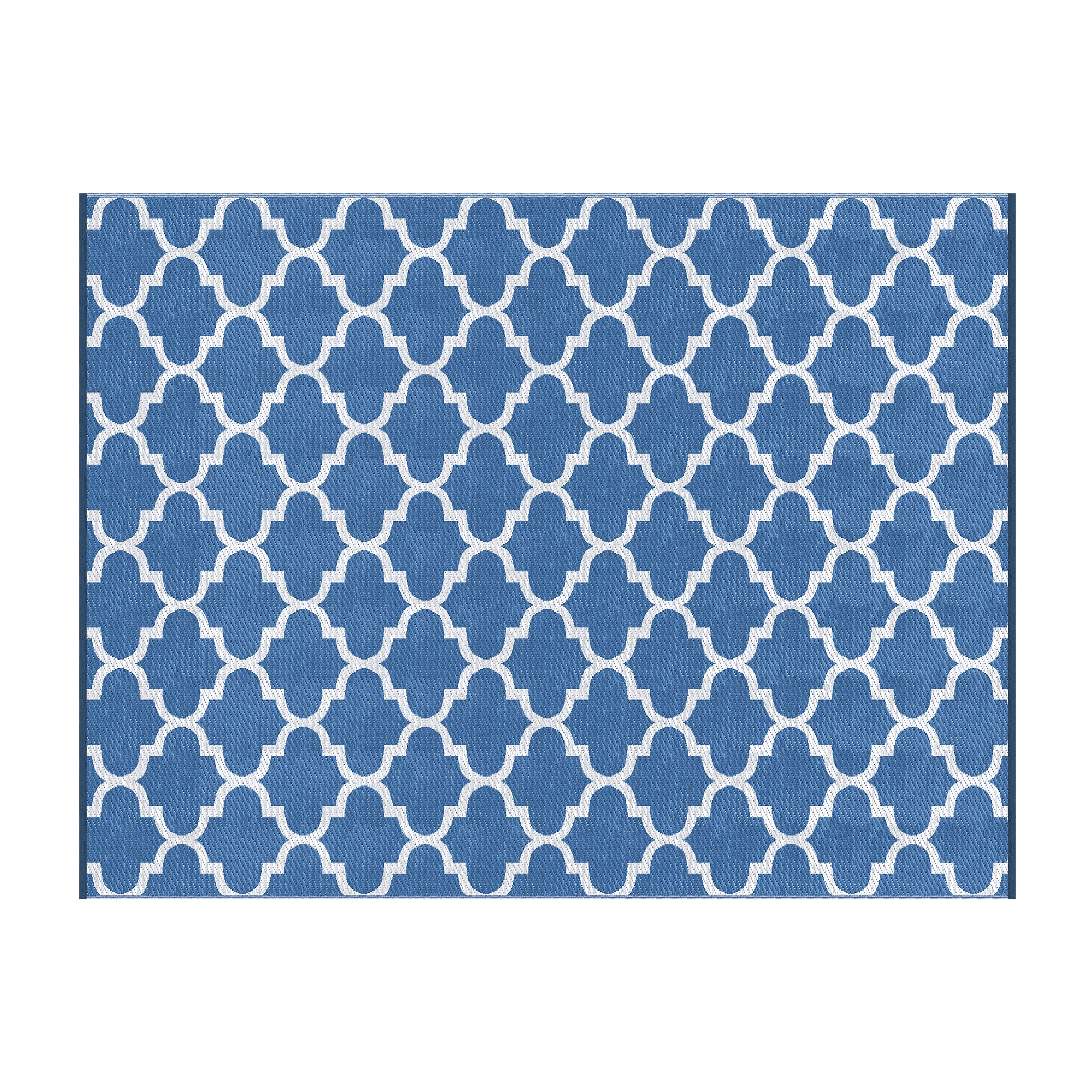 Gardeon Outdoor Rugs 274x366cm Large Carpet Reversible Area Mat PP Dual-Sided Patio Rug Blue