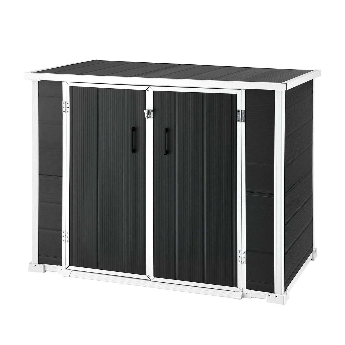 Gardeon 1070L Outdoor Storage Box Garden Shed Lockable Cabinet Tool Organizer Dark Grey