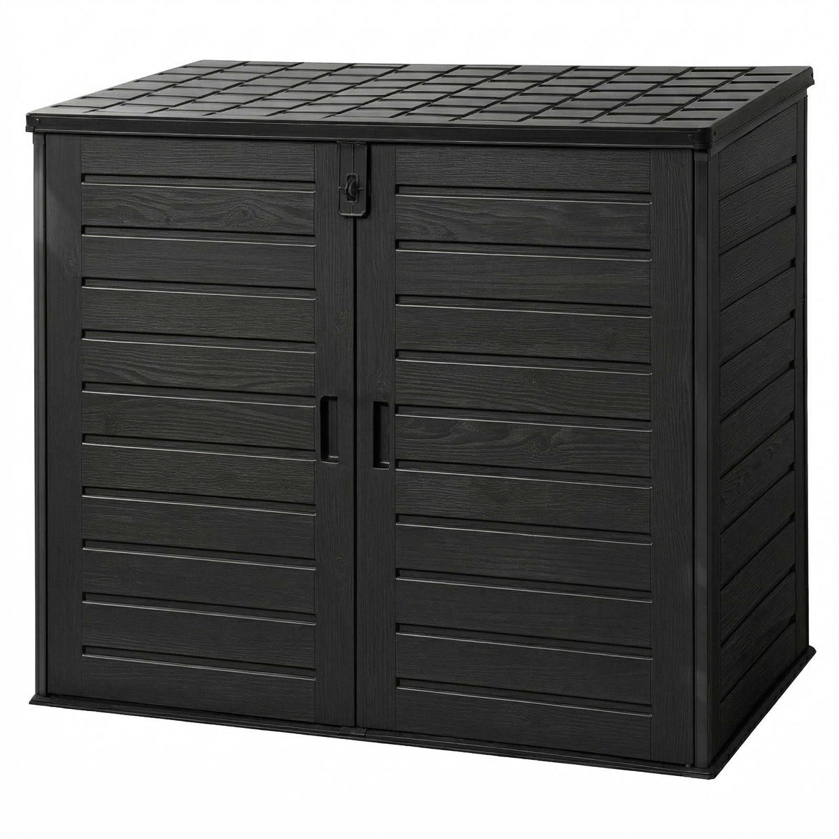 Gardeon Outdoor Storage Box 1170L Container Lockable Cabinet Tool Organizer Shed Black