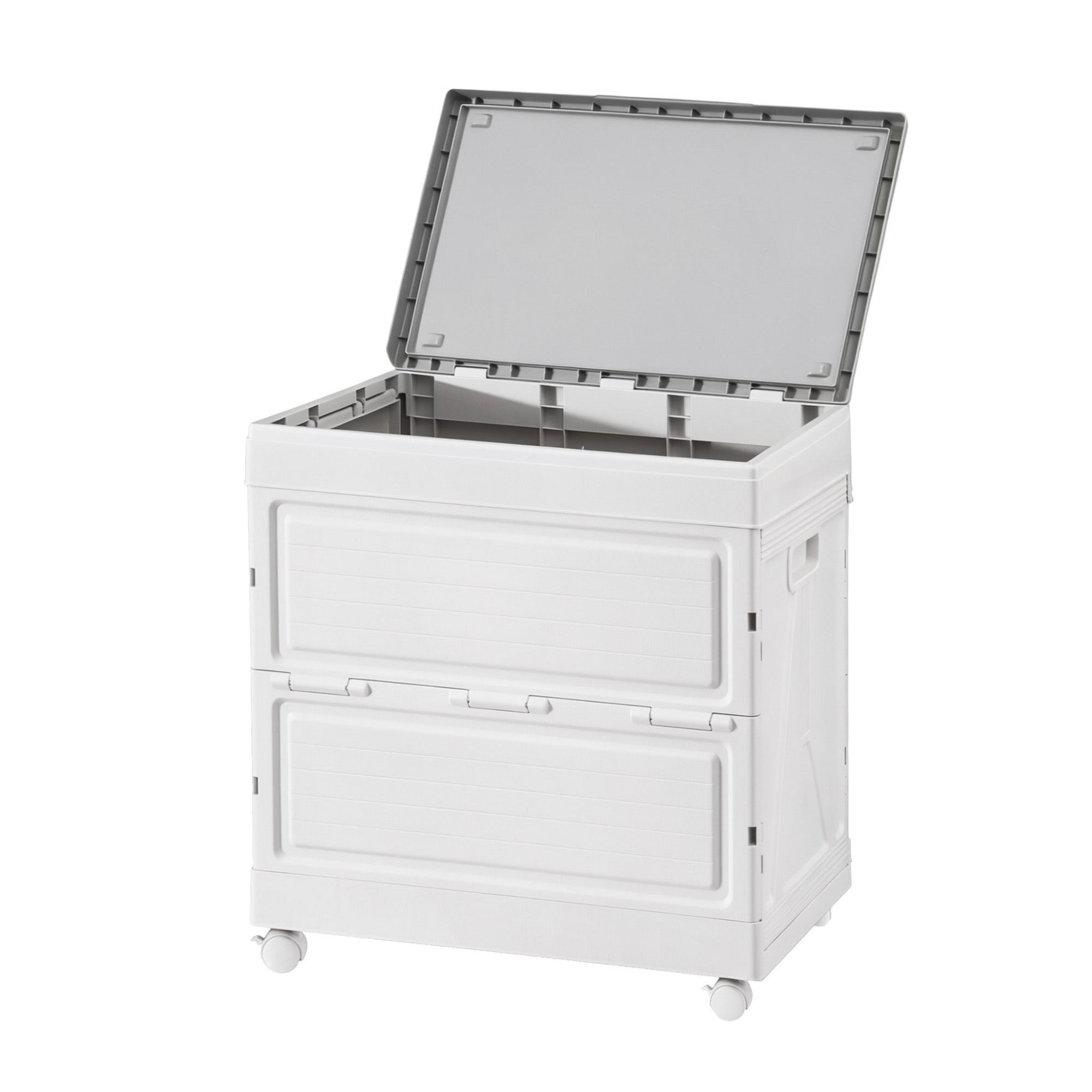 Gardeon 159L Outdoor Storage Box Stackable Cupboard Camping Organizer Wheels