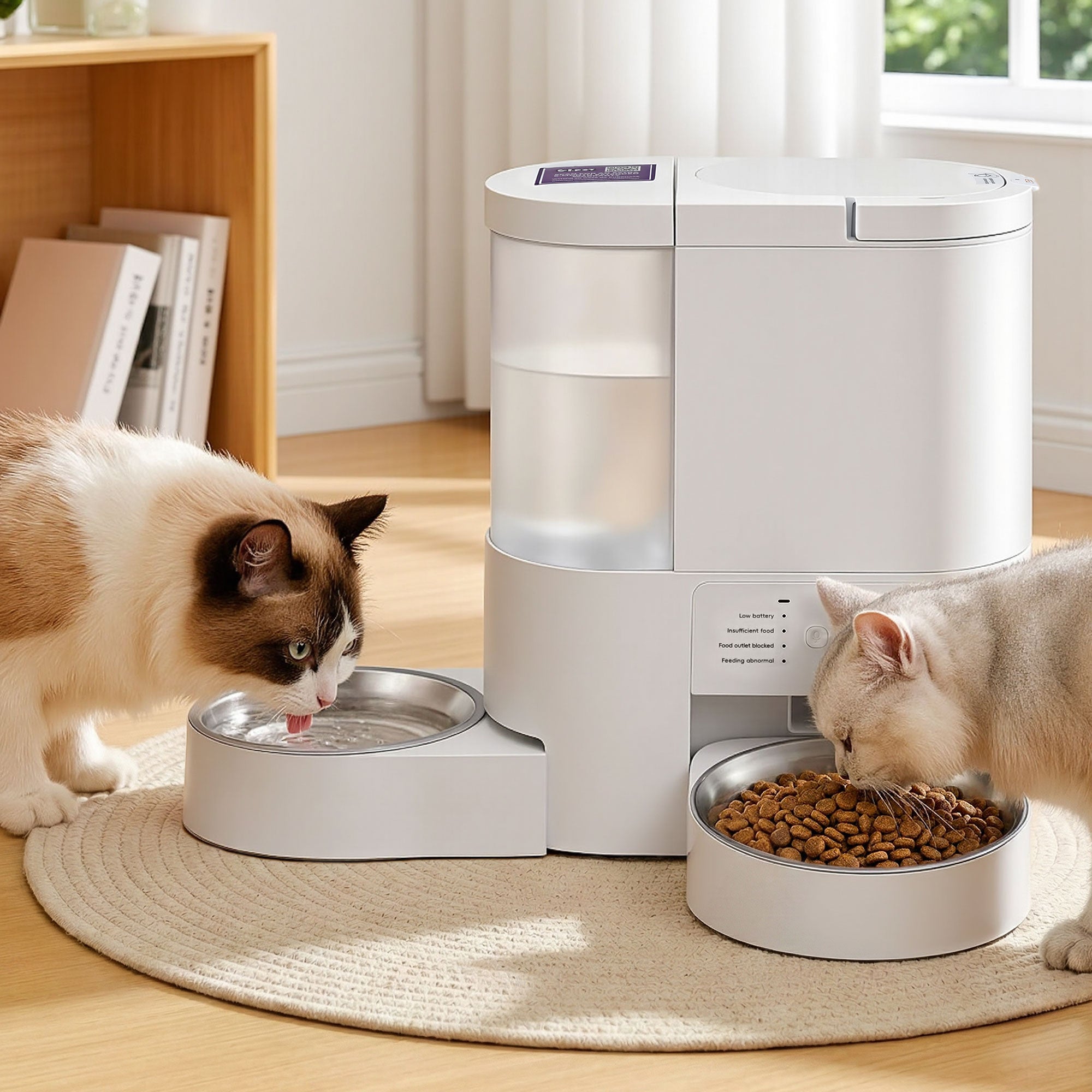 i.Pet Automatic Pet Feeder Water Dispenser 2-in-1 Smart WiFi Dog Cat Food 4L