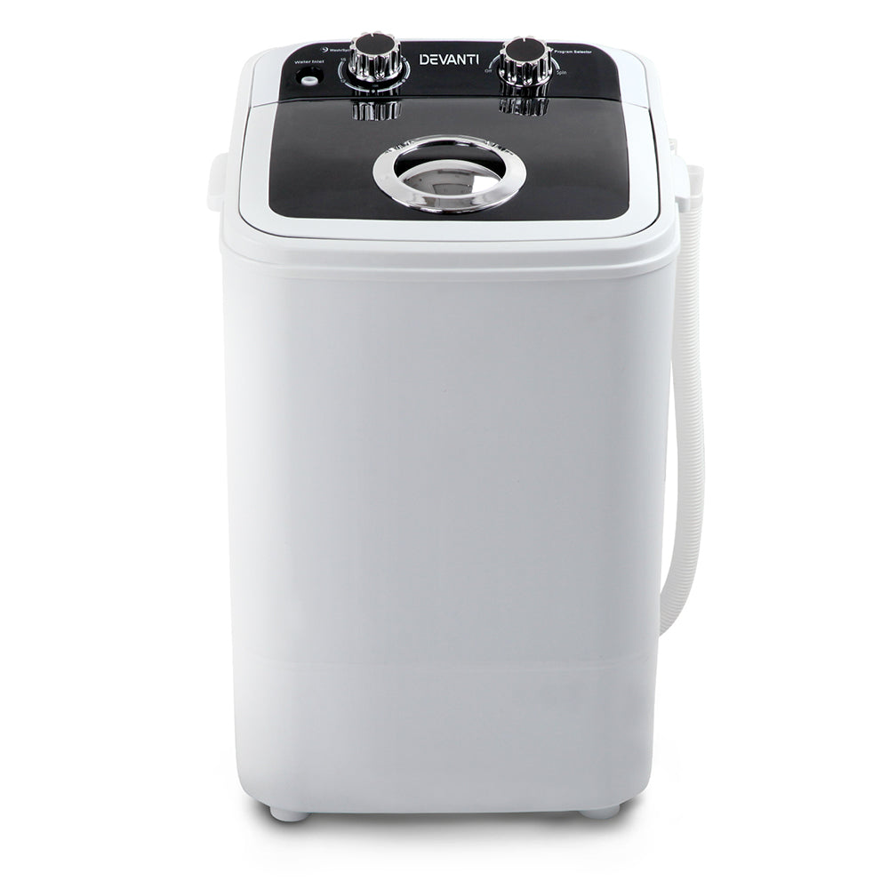 Devanti Portable Washing Machine 4.6KG Black