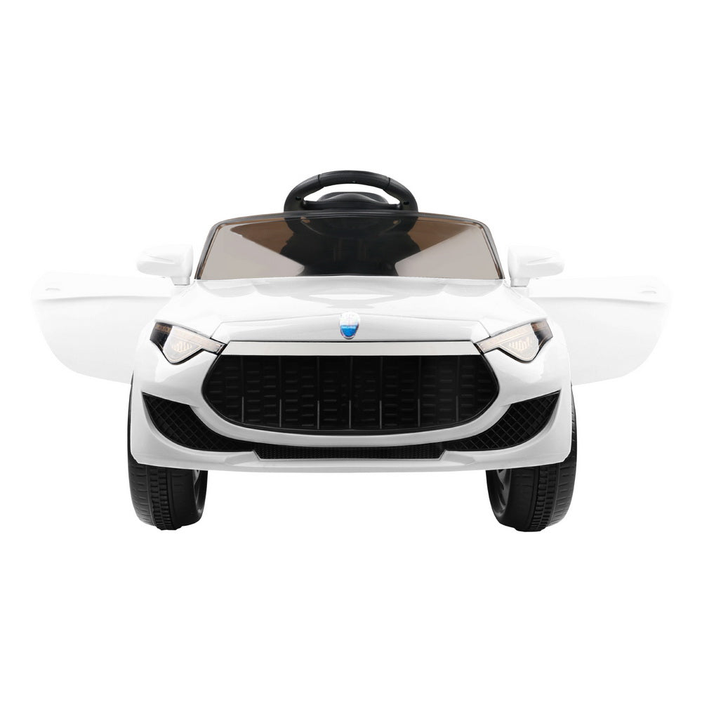 Rigo Kids Electric Ride On Car Maserati-inspried Toy Cars Remote 12V White