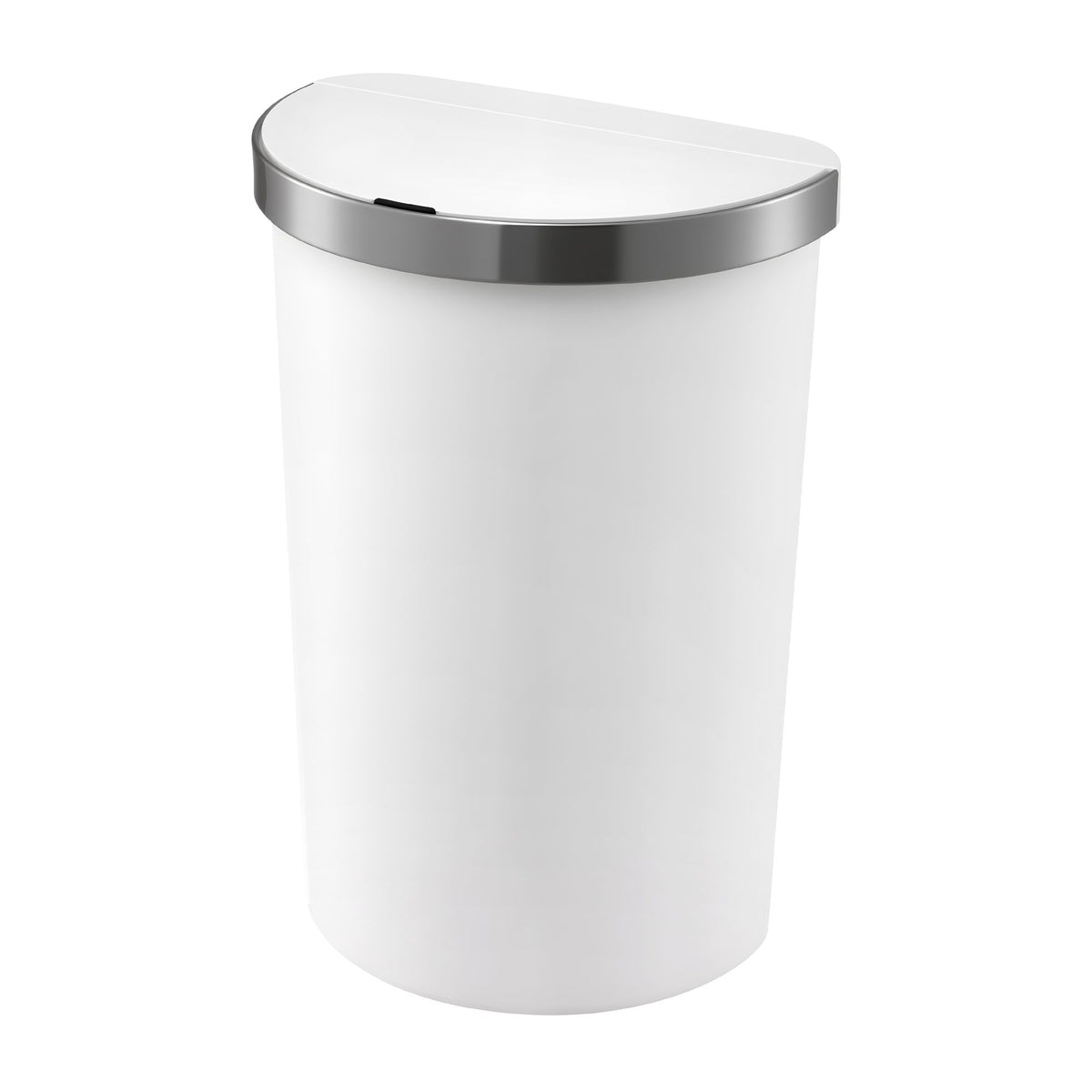 Devanti 50L Motion Sensor Bins Trash Can Kitchen Smart Rubbish Bin D-shape design White