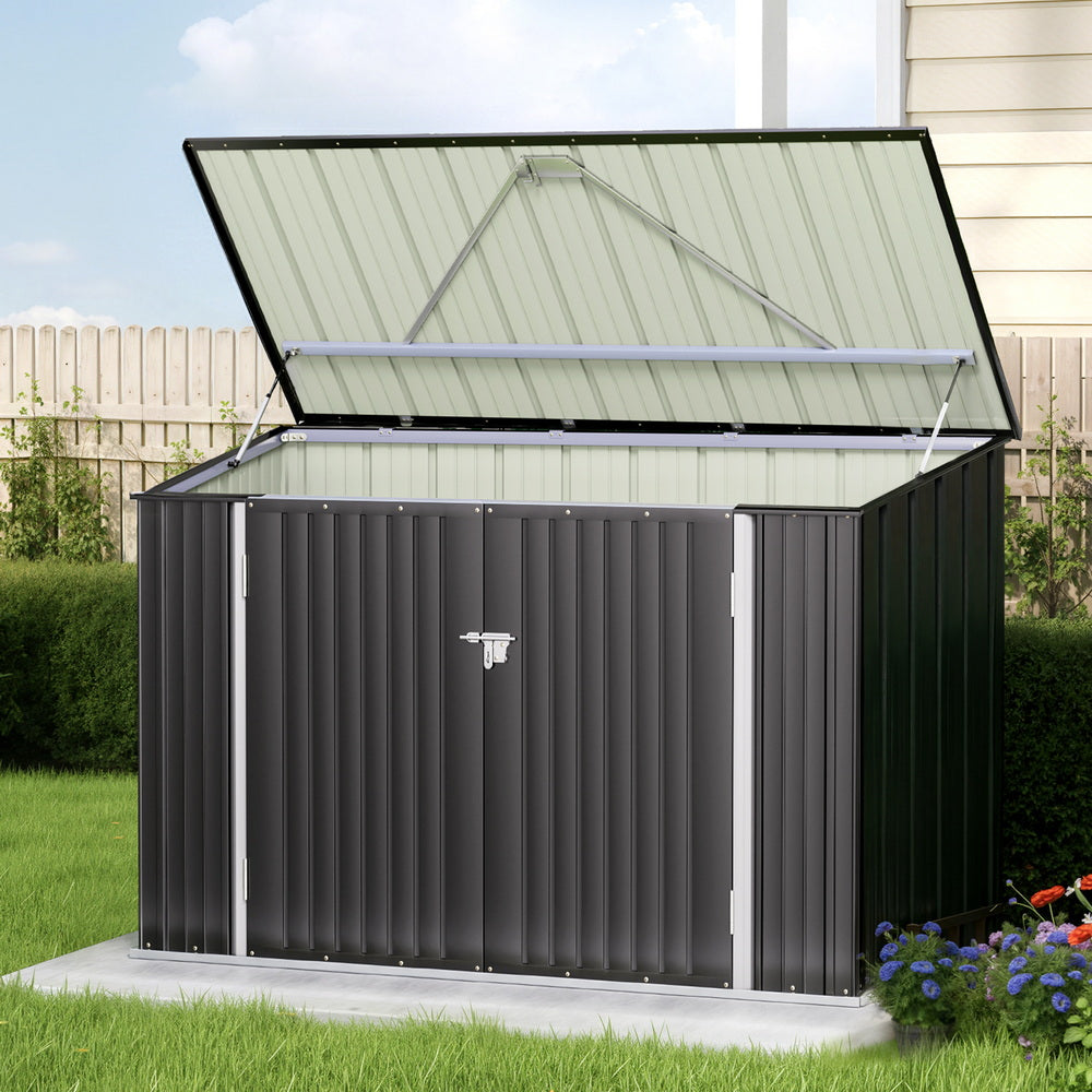 Giantz Garden Shed 2.22x0.91M Bike Sheds Outdoor Storage Tool Workshop House Shelter Double Door