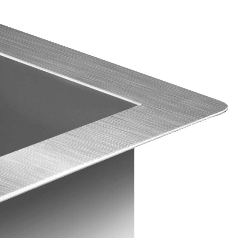 Cefito 87cm x 45cm Stainless Steel Kitchen Sink Under/Top/Flush Mount Silver