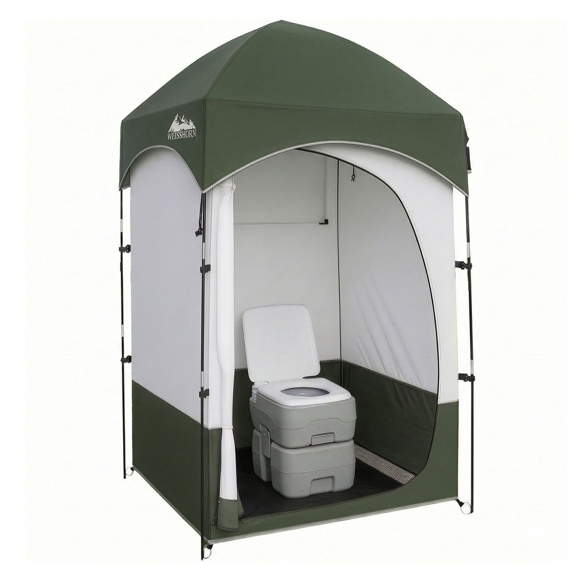 Weisshorn 20L Portable Camping Toilet Shower Tent Changing Room Outdoor Loo Set