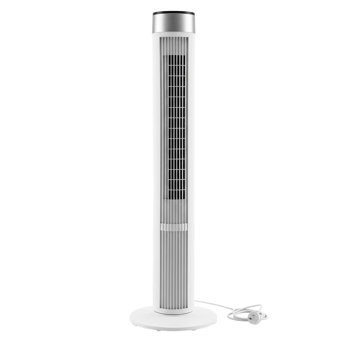 Devanti Tower Fan with Remote Control, 3 Speed 3 Mode 7.5h Timer, White