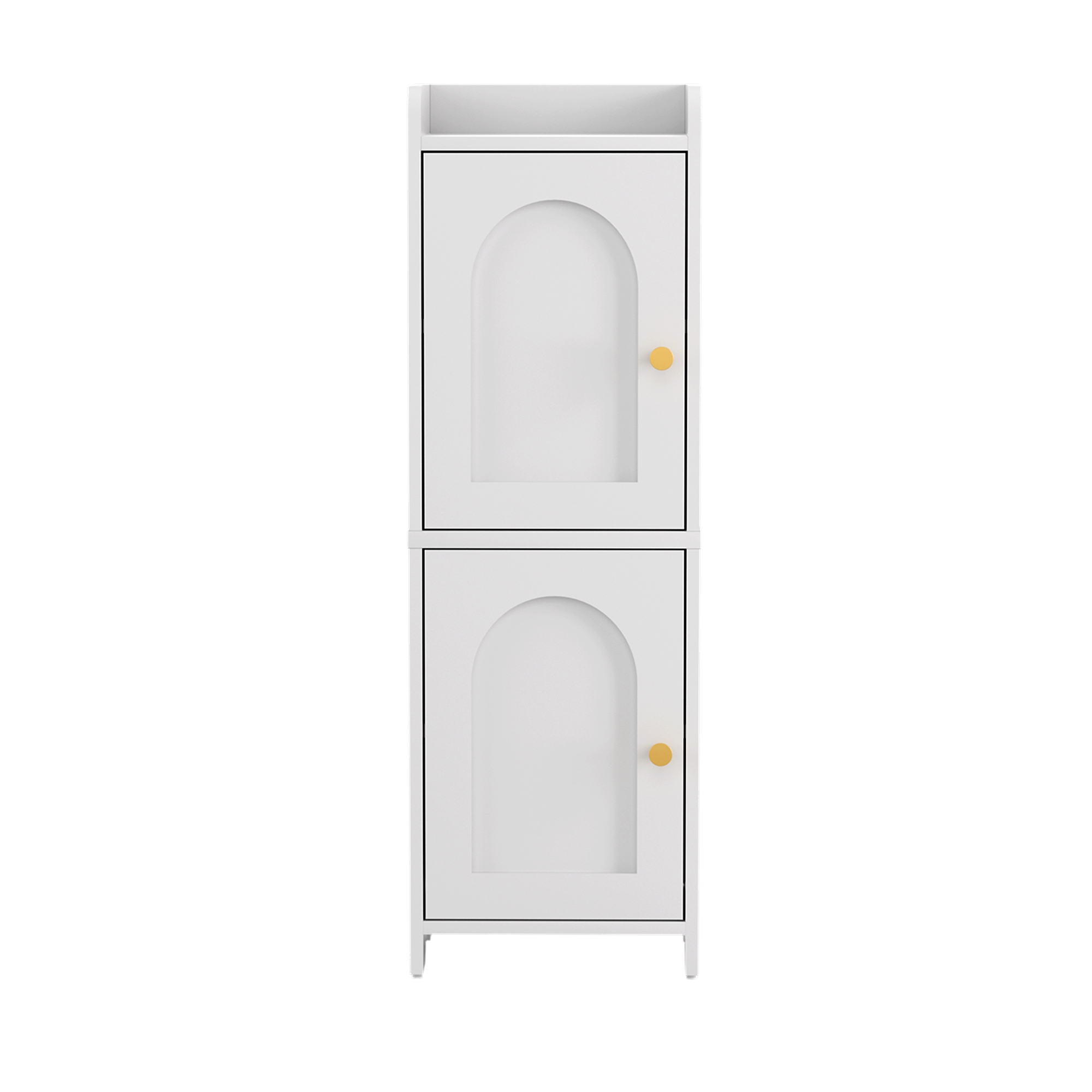 Artiss Bathroom Storage Cabinet 2-Tier Slim Toilet Organizer Adjustable White