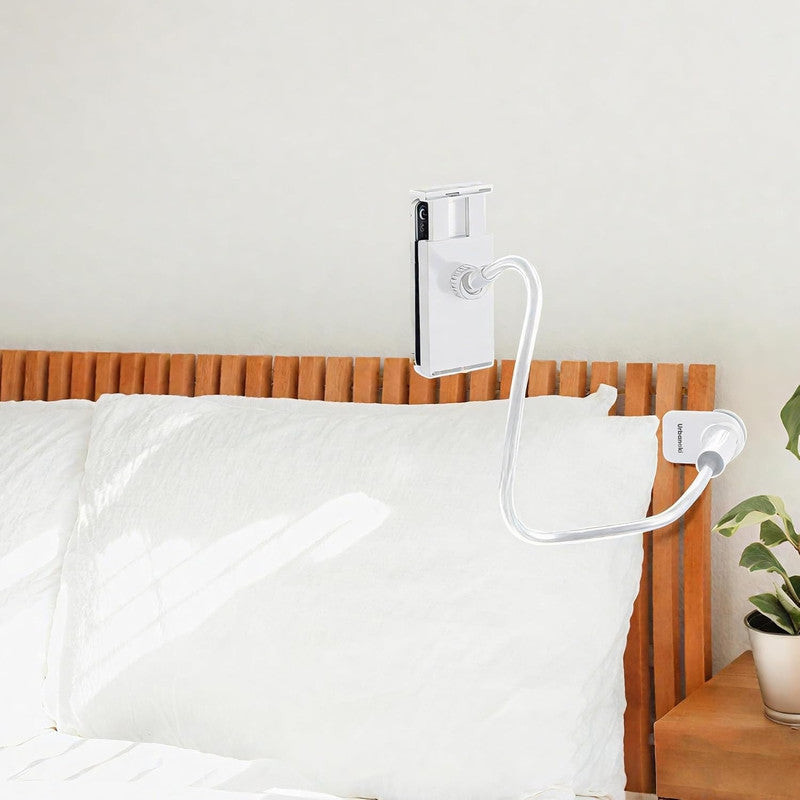 Urbanoki Gooseneck Phone Holder Flexible Clamp Mount for Bed Desk