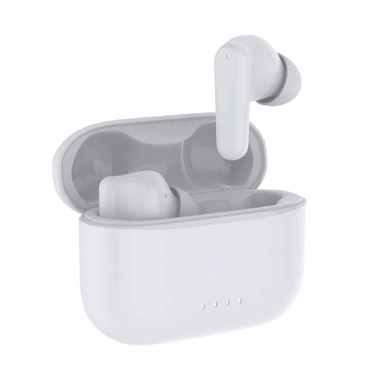 Laser TWS Earbuds with Wireless Charging Case White