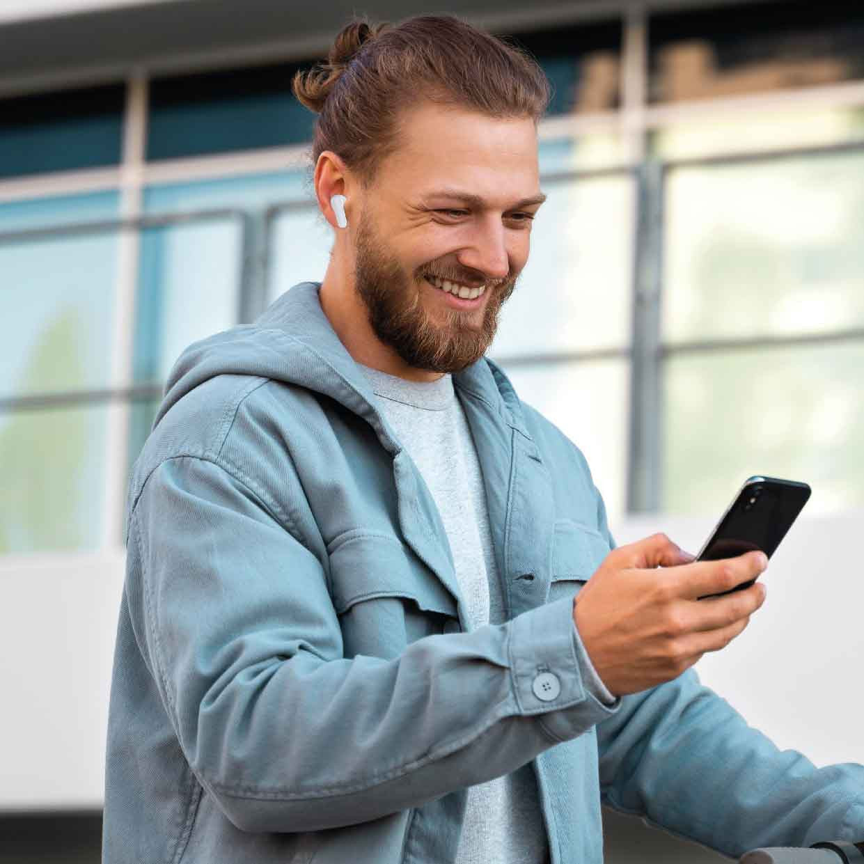 Laser TWS Earbuds with Wireless Charging Case White