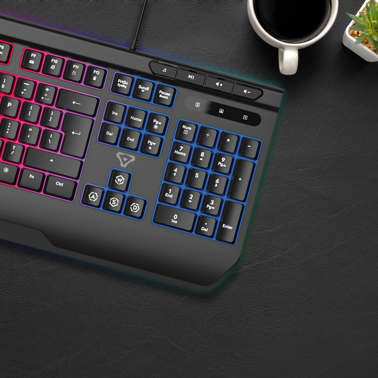 Laser RGB Gaming Keyboard with Anti-Ghosting Keys